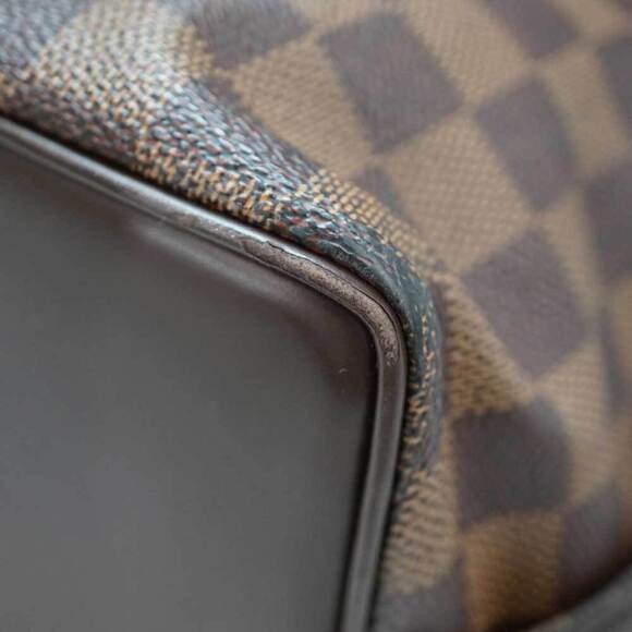 Louis Vuitton Chelsea Tote Bag Shoulder Damier Ebene Brown Leather - Picture 5 of 9